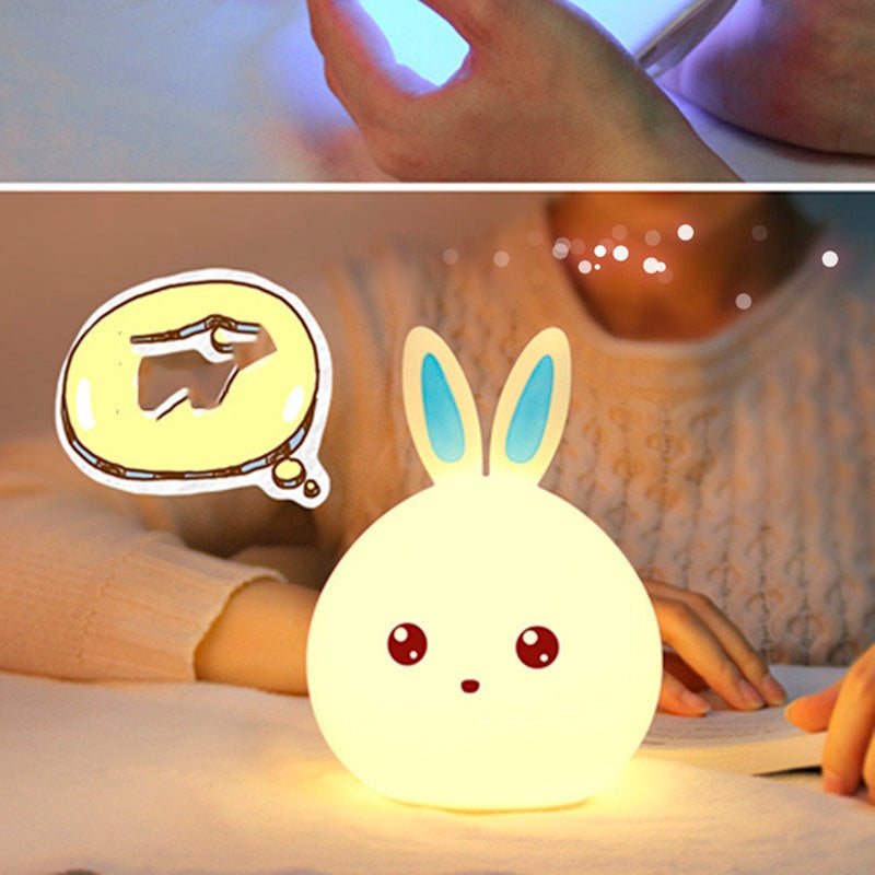Only Self Pickup-Happy Rabbit Night Light - Blue