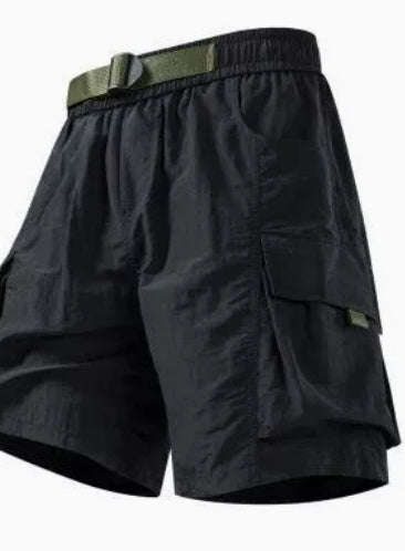 Men's Summer Thin Loose-Fitting Casual Quick-Drying Sports Cropped Pants