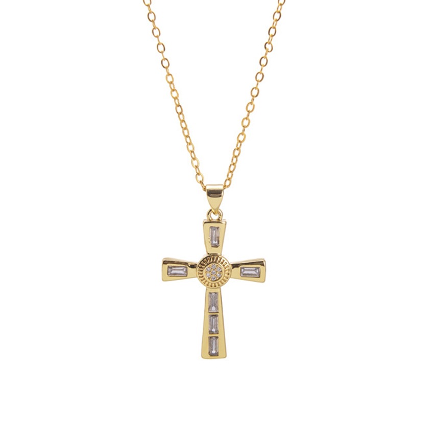 Niche Personality Hip Hop Mens Cross Necklace Pendant